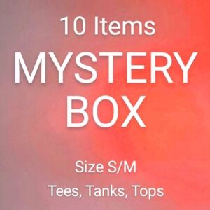 🖤SALE 10 Items Mystery Box T Shirts Tank Top Cami Bundle Deal Approx